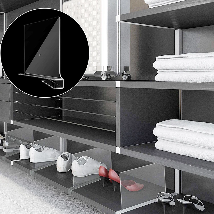 Clear Acrylic Shelf Divider Adjustable Shelf Upright Shelf Dividers,For