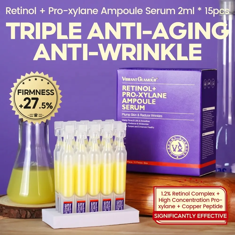 VIBRANT GLAMOUR Retinol Ampoule Serum - Triple Anti-aging