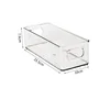 Narrow transparent storage box