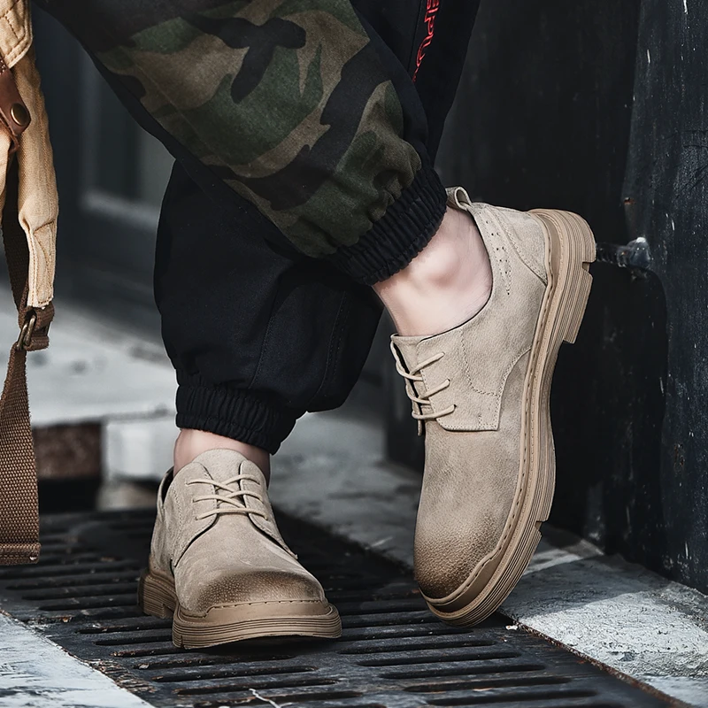 Low-Cut Chef Executive Wear-resistant Waterproof Safety Shoe for Office High Quality Men's Work Shoes Fashion Wolverine Men