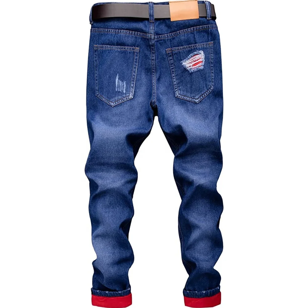 High Street Fashion Mens Jeans Night Club Black White Color