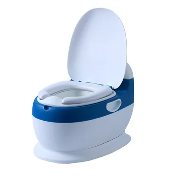 Hot Selling Flush Sounds Simulation Plastic Baby Potty Chair Potty Toilet Potty Training