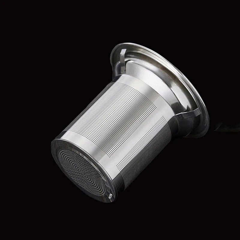 Heat Resistant Borosilicate Glass Tea Pot With Stainless Steelbamboo Lid With Tea Infuser Pot