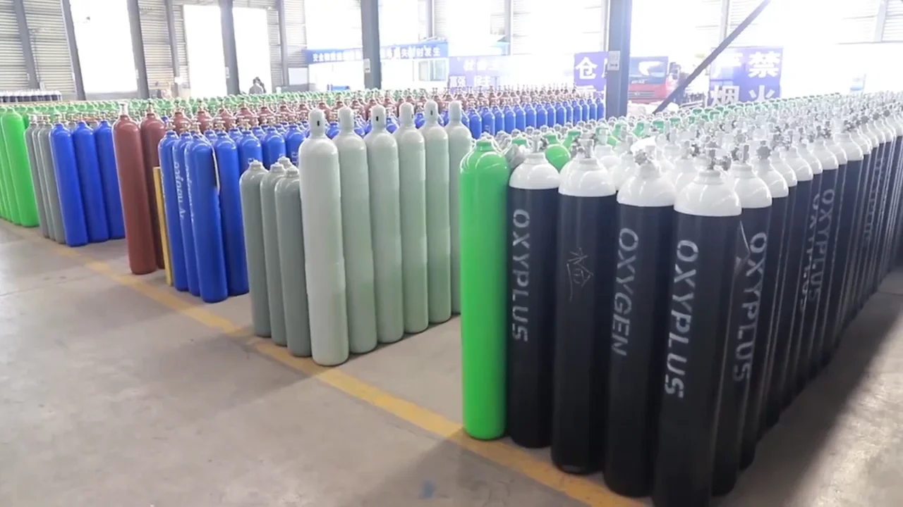 Composite 40l Oxygen Cylinder High Pressure 150bar Industrial Oxygen