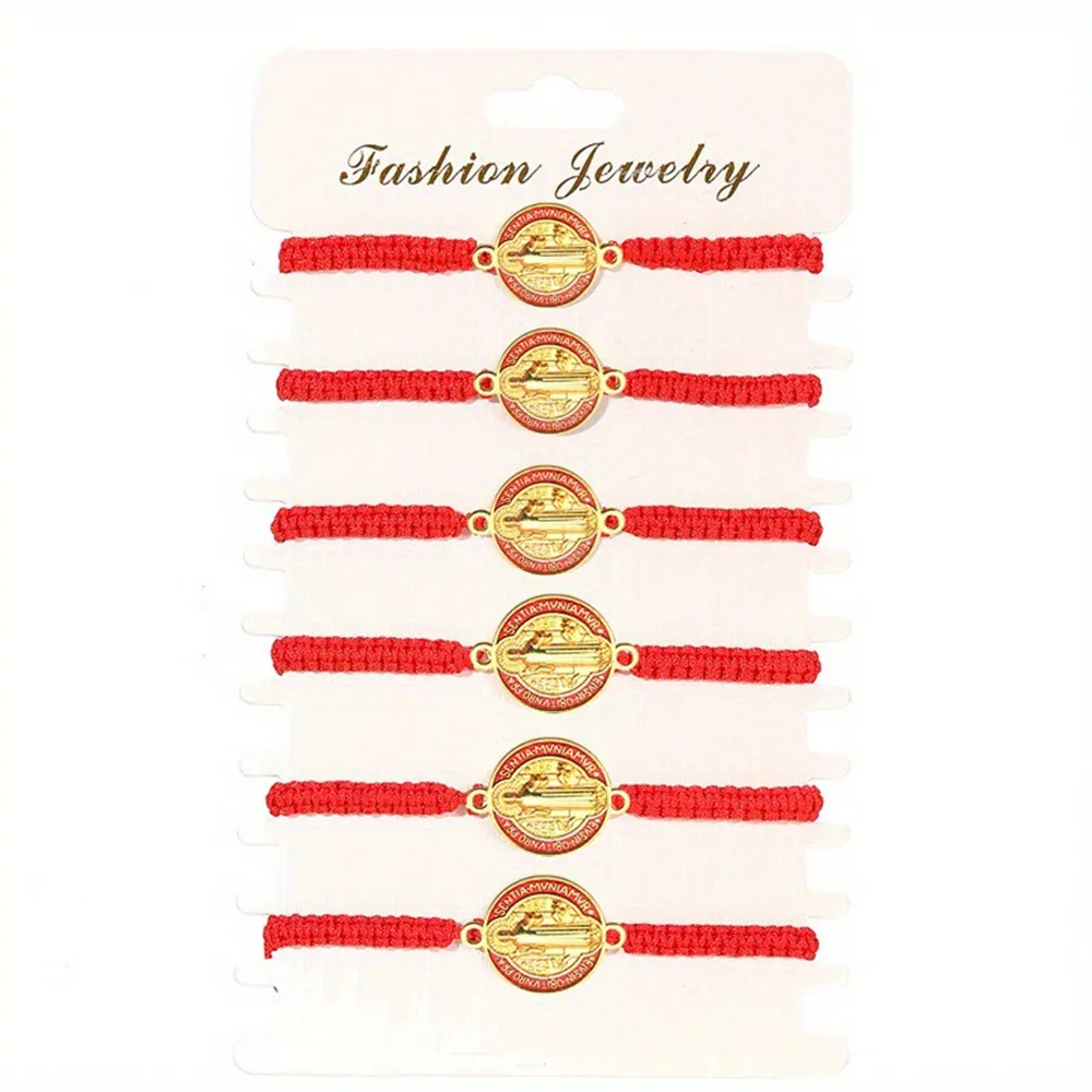 Gold Plated St. Benedict Cross Bracelet For Women & Unisex