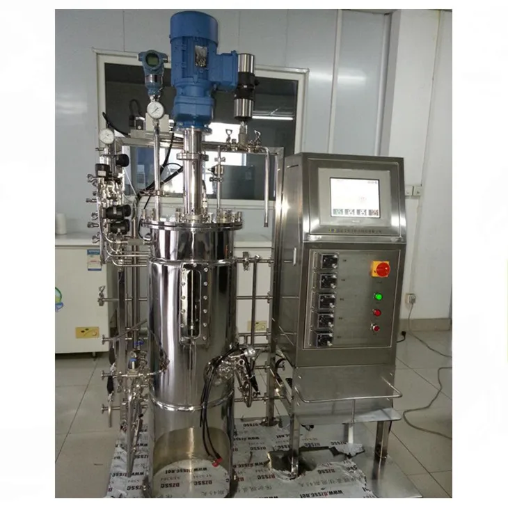 Fermentor Bioreactor With 50 Liter Volume and Boro Glass