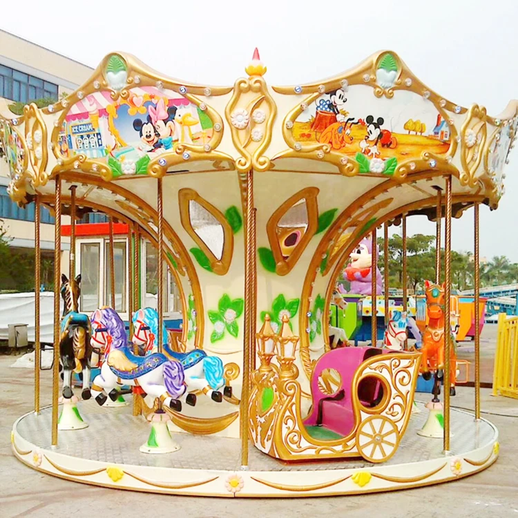 12 Seats High Quality Beautiful Popular Kids Merry Go Round Customized ...