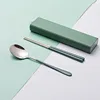 2pcs green handle-green box