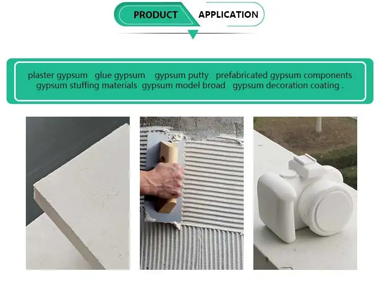 Gypsum Retarder Plaster Of Paris Powder For Ceiling Tiles Wall And