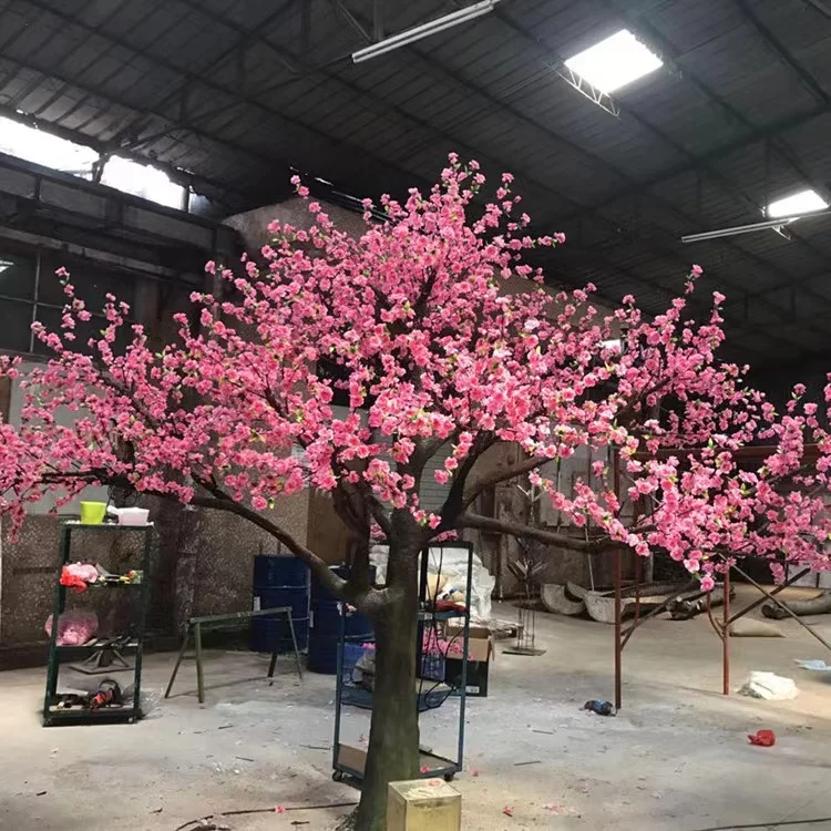 SPRING PLANTING Artificial Cherry Blossom Tree Outdoor Wedding Hotel Decoration Customized pink Artificial Cherry Tree