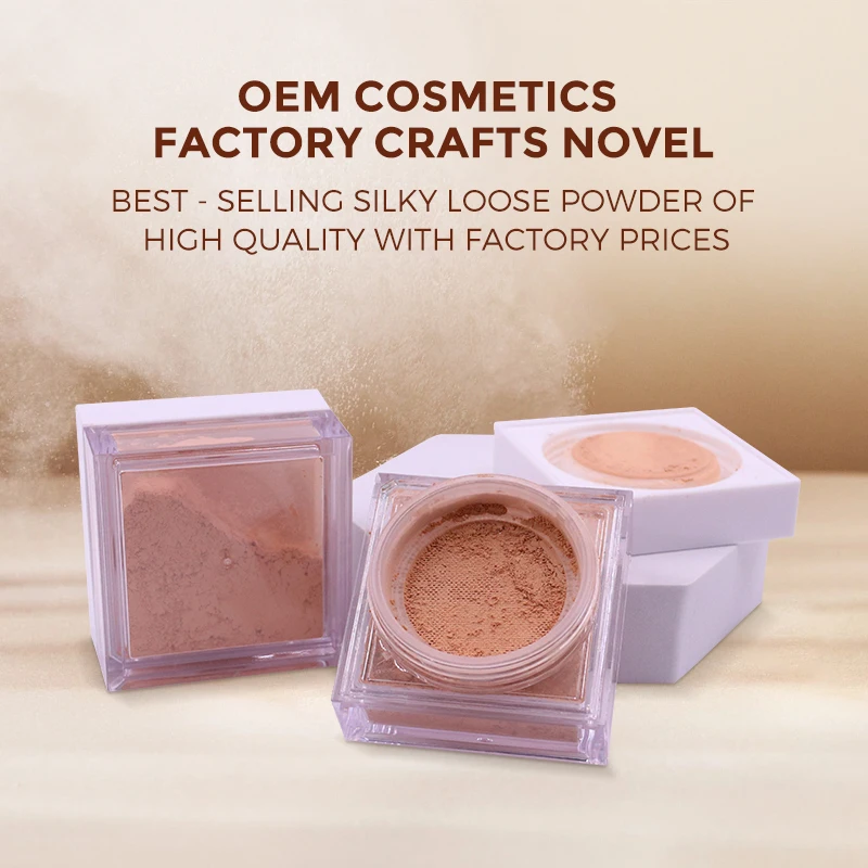 Cruelty Free Vegan Waterproof Loose Powder Setting Base Invisible Pores Lightweight Oil-Control Concealer for Custom Logo details