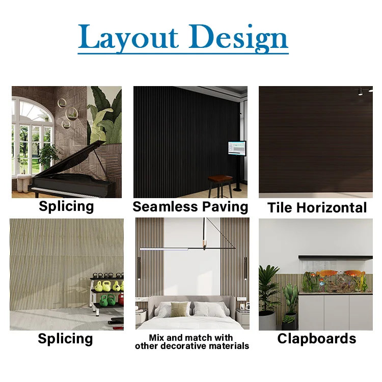 Image showcasing Luxury Acoustic Wood Design and Soundproof Panels Modern Interior ...