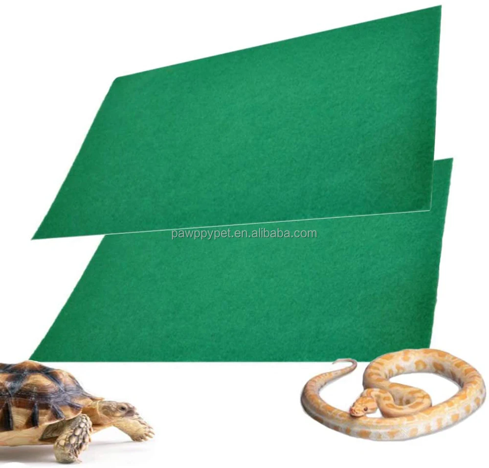 Bearded Dragon 2Pcs Reptile Carpet Terrarium Bedding Substrate Liner Carpet for Lizard Iguana Supplies Mat Turtles Snakes 