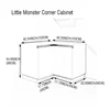 45-103*88*58 cm Armadietto ad angolo Little Monster