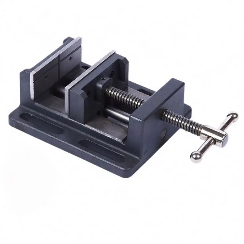TEBAK 3 4 6 Inch Heavy-duty CNC Vice Flat-nose Bench Vise Clamp Bench Drilling Machine Vise  Guide Rod Type Flat Mouth Pliers