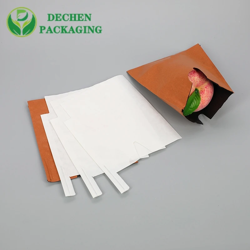 Bolsa de cubierta protectora de Granada de papel de guayaba, bolsas de frutas biodegradables