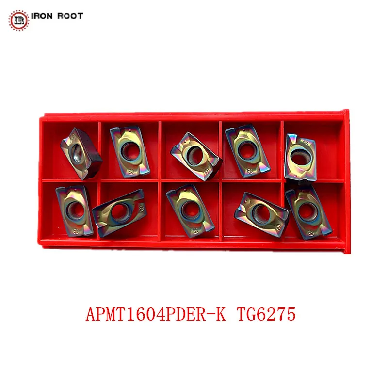 高硬度APMT1604PDER TG6275数控车床硬质合金铣削刀片刀具APMT