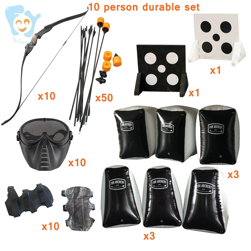 10 Person Durable Inflatable Archery Tag and Foam Arrow
