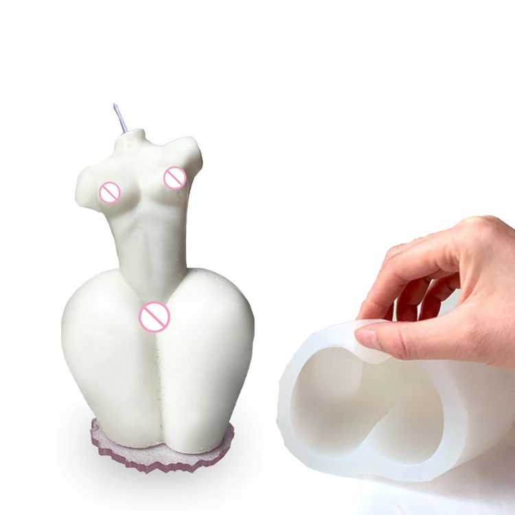 Molde De Silicona Cuerpo De Mujer 3D - Grande, Para Hacer Velas, Jabones Artesanales Y Figuras De Resina