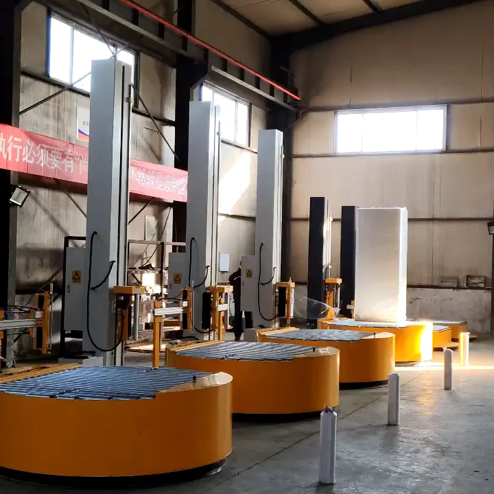 TP2000FZ  Fully Automatic Online Pallet Stretch Wrapping Machine