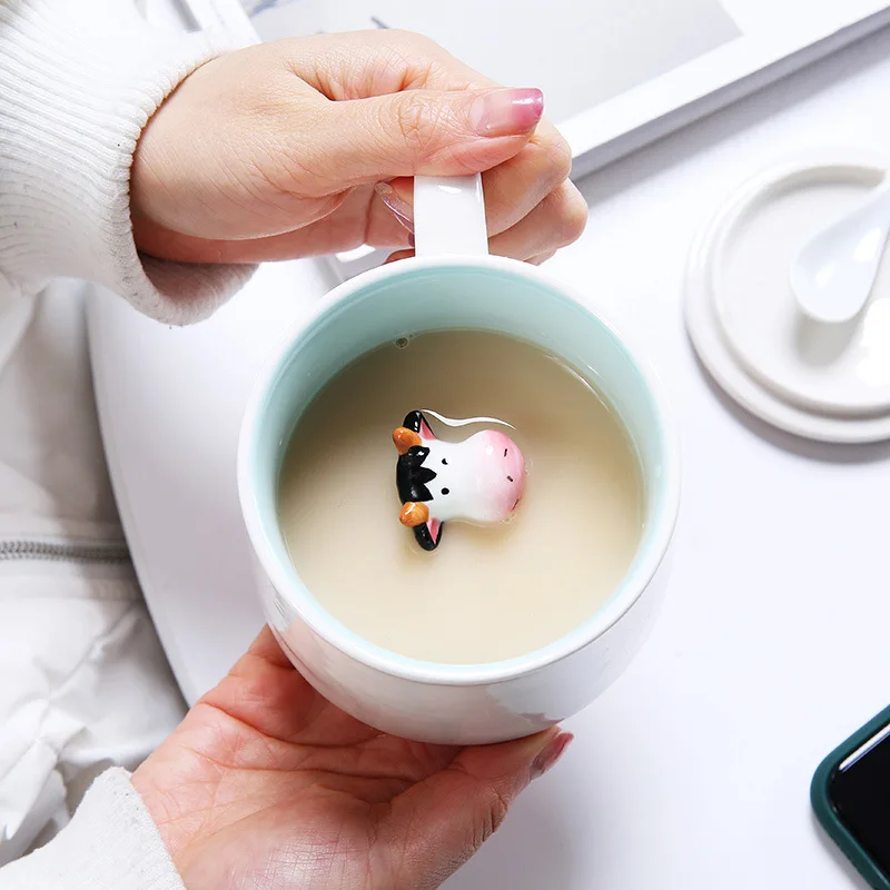 3D Kaffeetasse Nette Tier figur Inside Cup Cartoon Keramik Tee tasse für Party Office Tassen für Saft Milch Schokolade Cappuccino| Alibaba.com