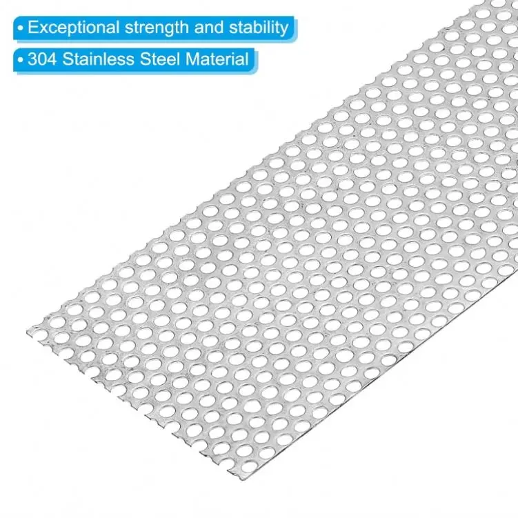 Colorful PVC Coated Perforated Steel Mesh Thin Thickness