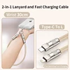 สายคล้องข้อมือ Type-C รุ่น L - สีเบจอ่อน