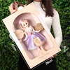 (Coffret cadeau portable de 41 cm) Poupée violette de 30 cm