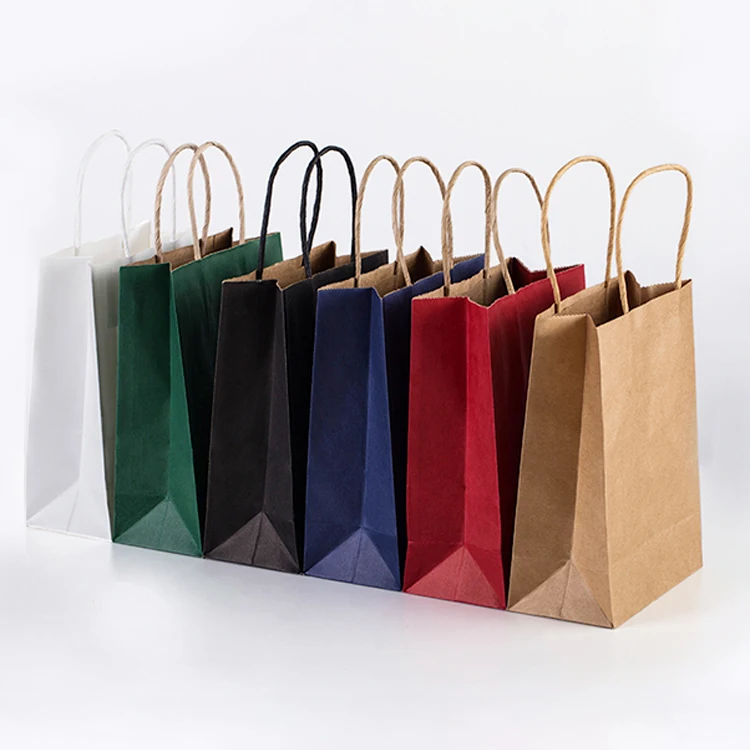 #16 Twist Handle Recycled Paper Bag - Medium (200 Per Carton)