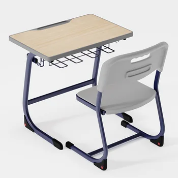 High school primary school classroom PP plastic study chair Training desks and chairs School furniture can be customized