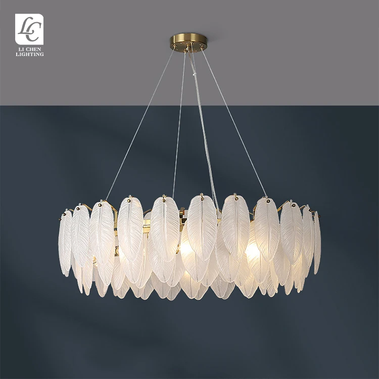 P0017 New Product Indoor Decoration Living Room Dining Room Glass Modern Chandelier Light