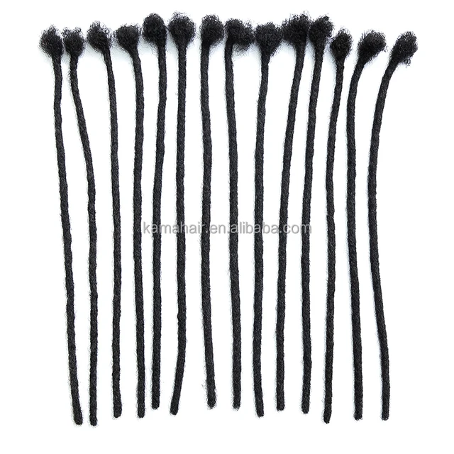 KAMA 4" 6" 8" 10" Brazilian Remy Hair 100% Virgin Afro Kinky Curl Dreadlocks Extensions Single Weft All Colors Crochet Hook