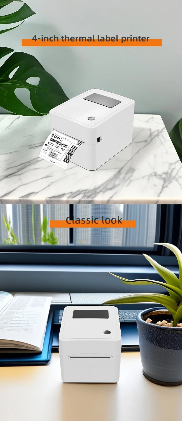 Hot Design Cheapest Desktop Usb Bluetooth Printer 4 Inch 110mm Label