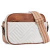 Sac carré blanc et marron