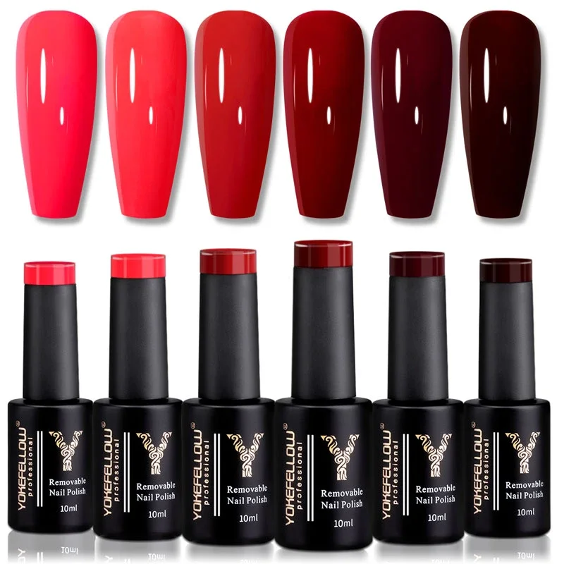 Набор гель-лака для ногтей 6 шт. 10 мл