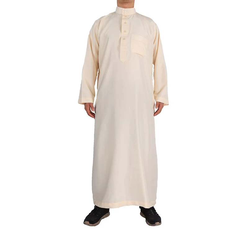2023 Middle East Men Muslim Robes Dubai Kaftan Islamic Clothing Arab ...