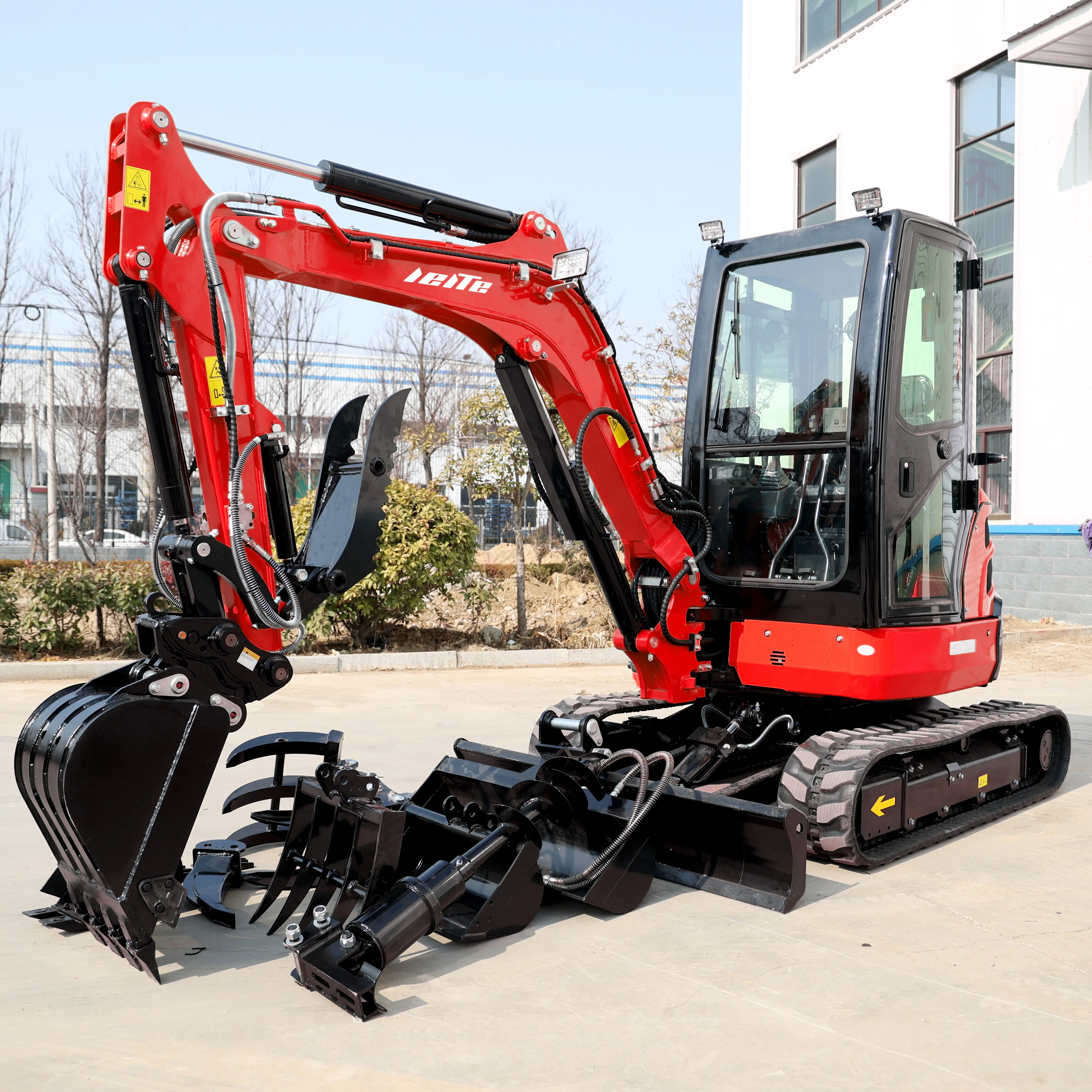 Customized LEITE Mini Excavator Small Digger With Attachments Excavators 3.5ton New Mini Crawler Digger Mini or Trencher Farm