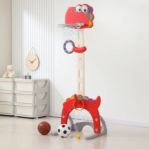 High Quality Multifunction Dinosaur Kids Portable Basketball Stand for Indoor and Outdoor Play Court Equipment