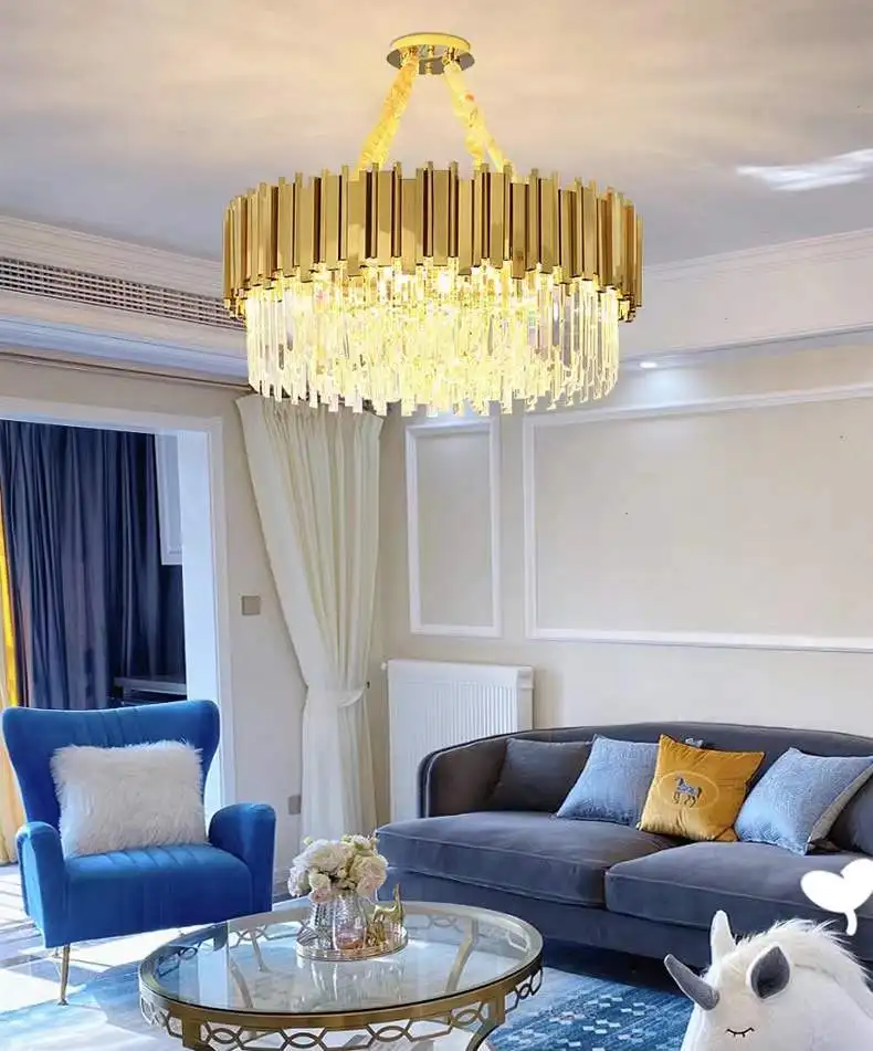 American Villa Hotel Chandeliers Lighting Quality Stair Light Chandelier Glass Pendant Ball