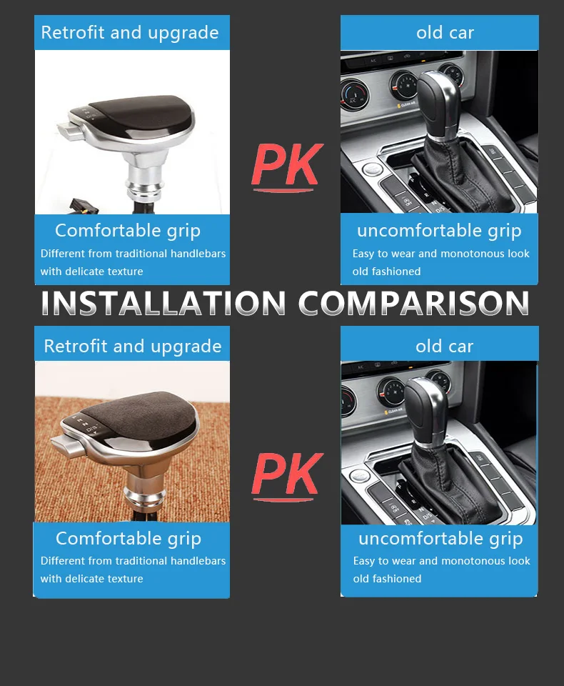 Auto Led Shift Knob Gear Stick For Volkswagen Passat B6 B8 Golf 6