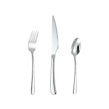 French Elegance Stainless Steel Knife Fork Spoon Western Style Tableware Silver Flatware Set Wholesale Hot Selling Silverware