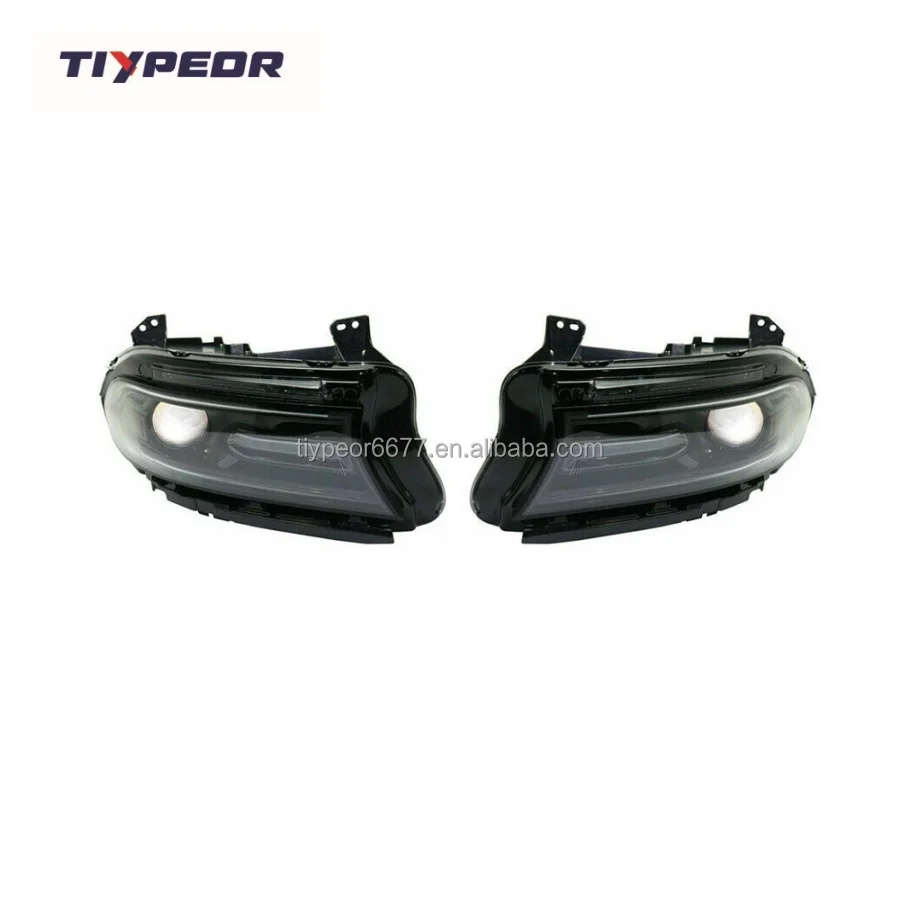 product tiypeor headlight assembly headlamp for dodge charger 2015   2023 oem 68294431af 68294430ag halogen lamps-5