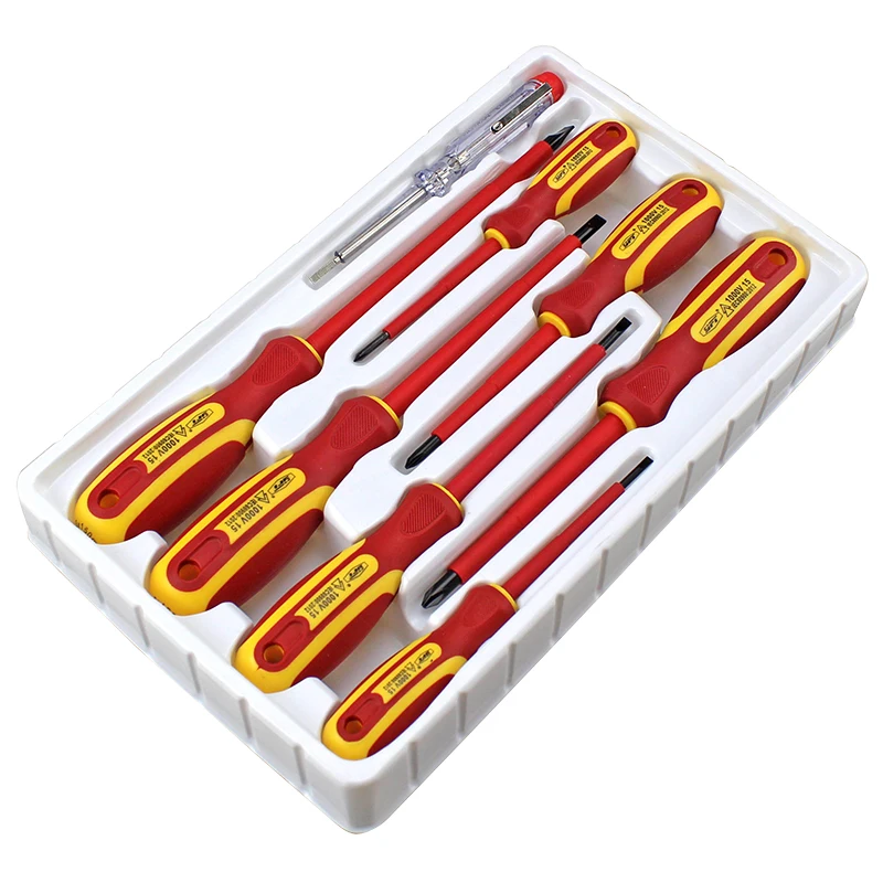 Vde Gs Certificated Customize 8pcs Insulated Screwdrivers Set With Voltage Tester Buy 8pcs Vde