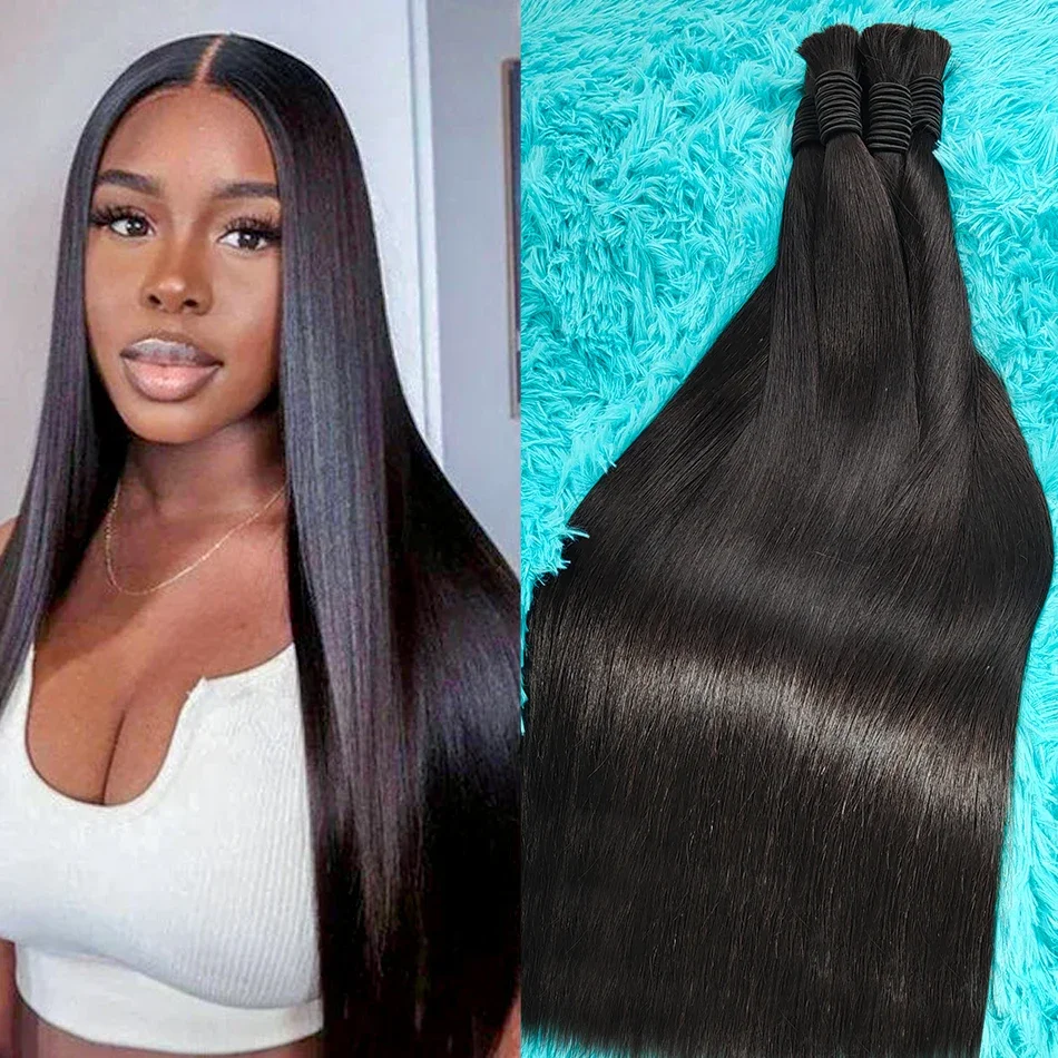 100% Virgin Human Hair Bulk Extension Loose Body Wave Bulk Weben fir Flechten_voghion.com