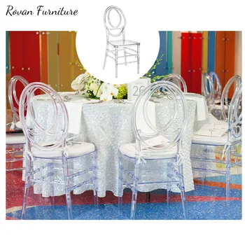 RTS TOP Modern PC resin transparent acrylic chairs at wedding