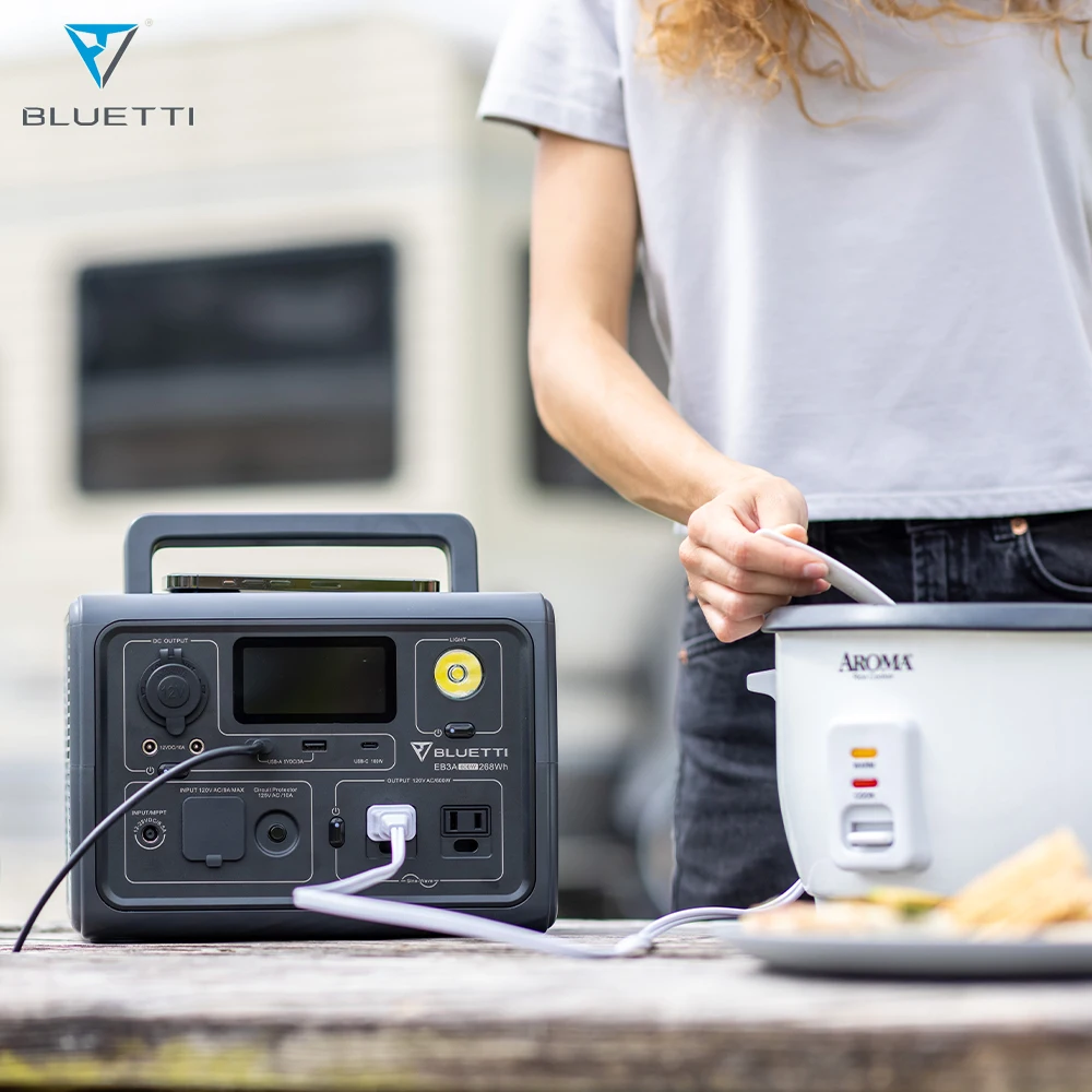 600W Portable Power Station Solar Generator Power Bank Emergency Power Supply for Camping