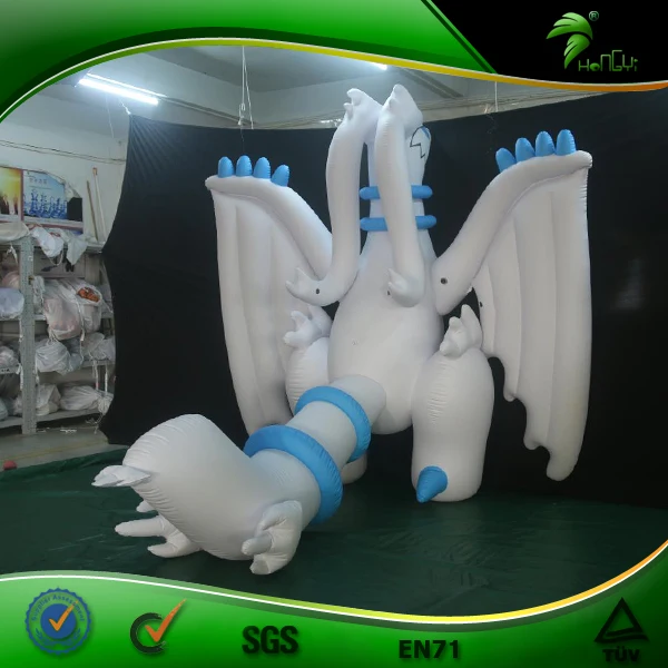 Inflatable Blue Standing Dragon Pool Float Toys with Sph Sexy Cartoon Custom Inflatable Dinosaur
