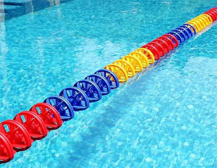 Factory Direct Swimming Pool Equipment Float Line Scratch Proof Lane Line Floating Lane Rope 25 Meter Swimming Pool Racing Lane