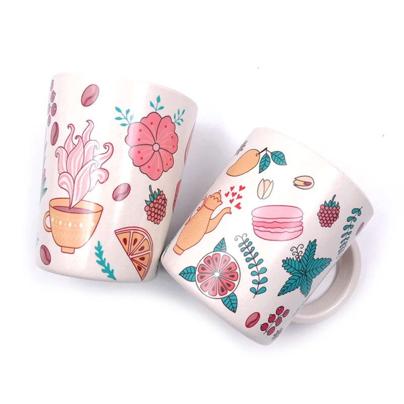 Unbreakable Drinks Glasses Nice Printing Tea Cup Melamine Plastic Cups Customized