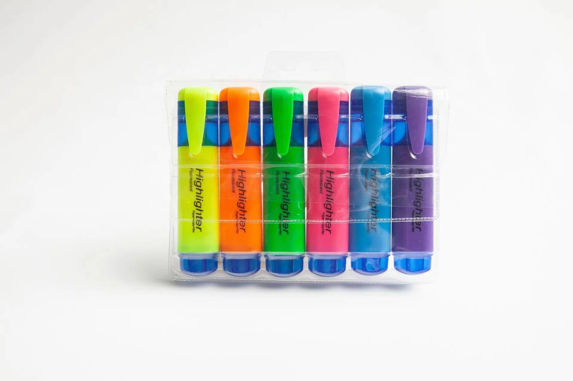 6pcs Fluorescent Highlighter Marker With Chisel Tip In Pvc Bag Buy